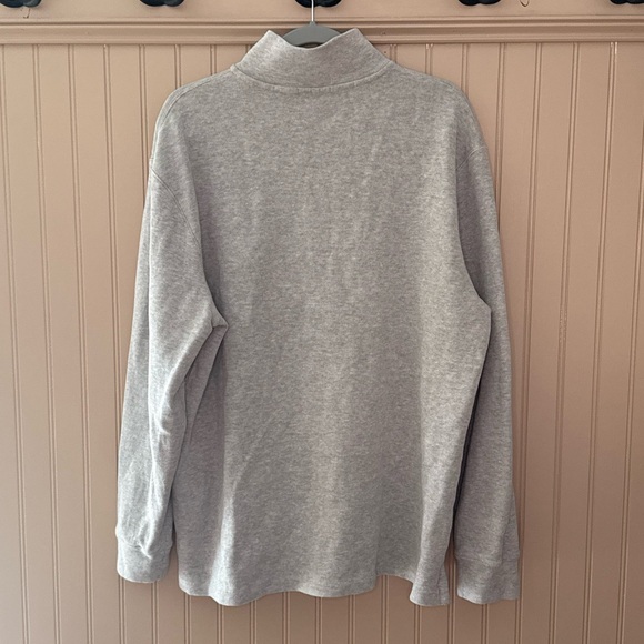 Polo Ralph Lauren Quarter Zip Pullover Men’s XL Gray Pony Logo Sweater - Picture 2 of 7